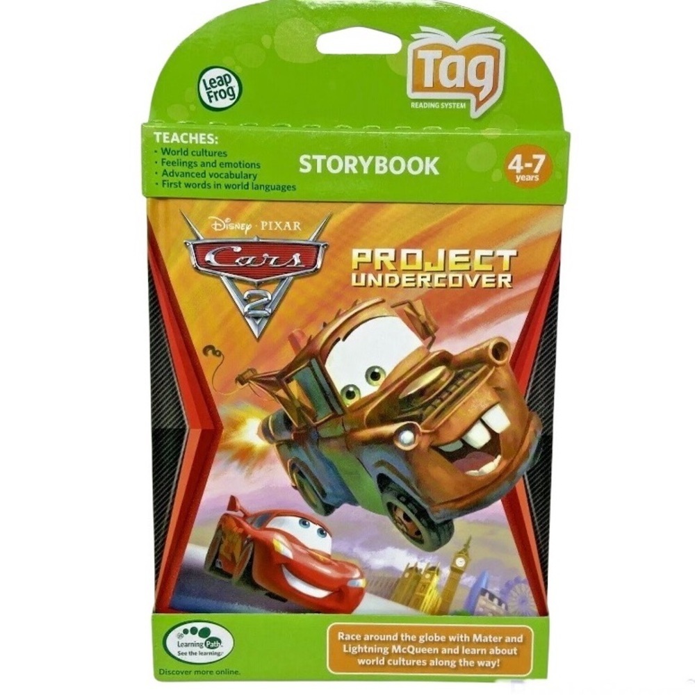 Leap Frog Learn to Read Tag Interaction Disney Cars Story Book (a…